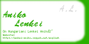 aniko lenkei business card